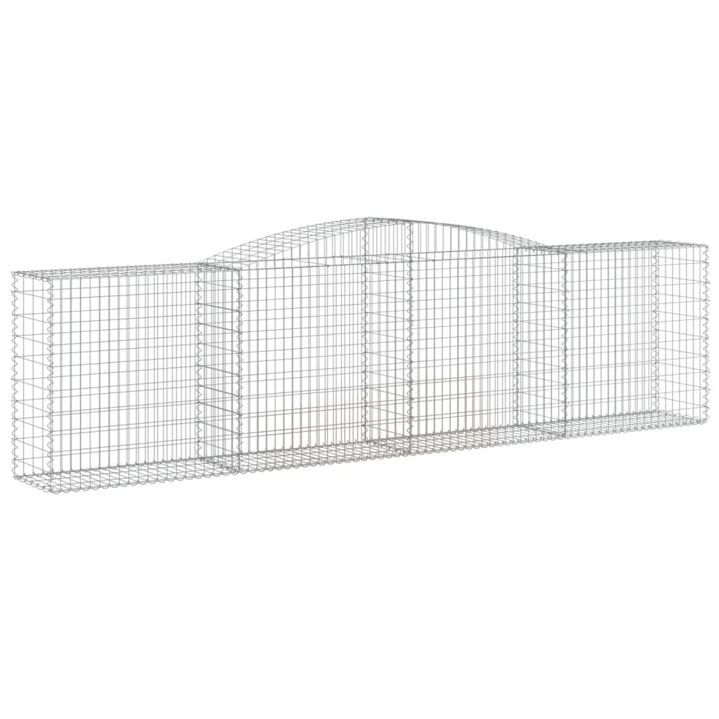 Gabion Baskets Arched Gabion Basket 400X50x100/120 Cm Galvanised Iron