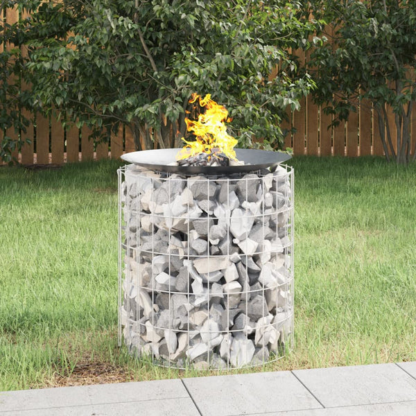 Fire Pits Gabion Fire Pit 50 Cm Galvanised Iron