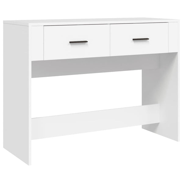 Tables Console Table White 100X39x75 Cm Engineered Wood