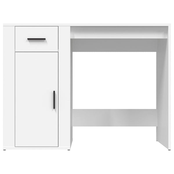 Home Office Desks Desk White 100X49x75 Cm Engineered Wood