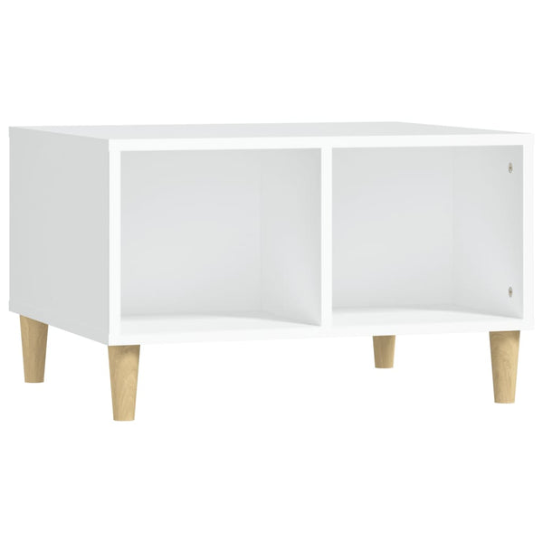 Coffee Tables Coffee Table White 60X50x36.5 Cm Engineered Wood