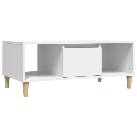 Coffee Tables Coffee Table White 90X50x36.5 Cm Engineered Wood