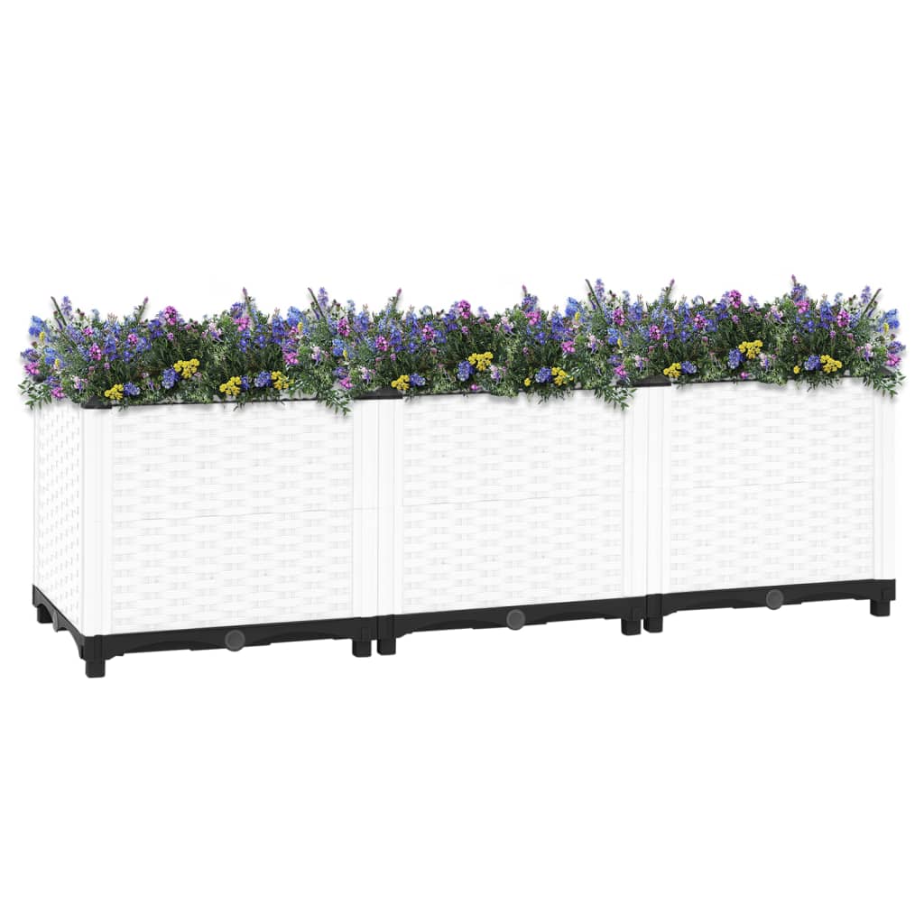 Raised Garden Beds Raised Bed 120X40x38 Cm Polypropylene