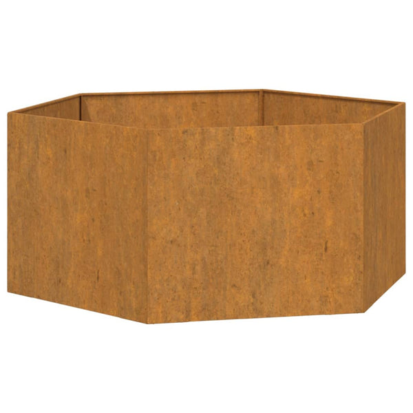 Raised Garden Beds Planter Rusty 90X90x45 Cm Corten Steel