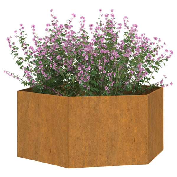 Raised Garden Beds Planter Rusty 90X90x45 Cm Corten Steel