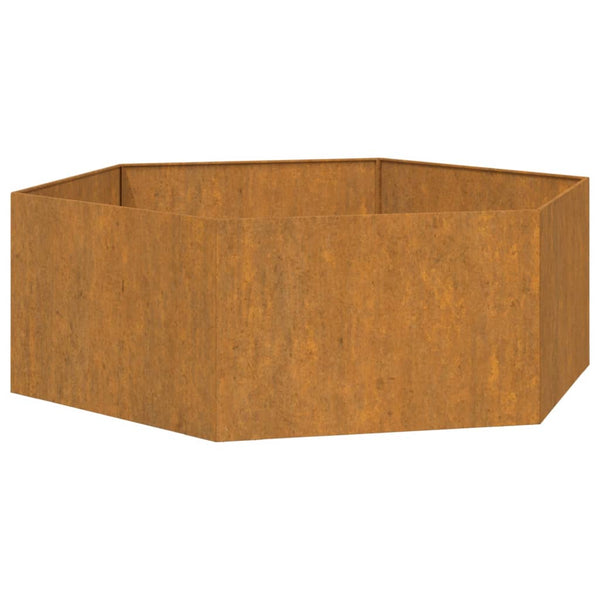 Raised Garden Beds Planter Rusty 138X120x45 Cm Corten Steel