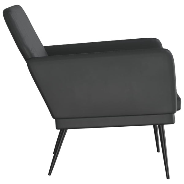 Sofas, Armchairs & Couches Armchair Black 61X78x80 Cm Faux Leather