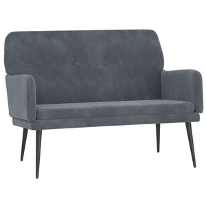 Benches Bench Dark Grey 108X79x79 Cm Velvet