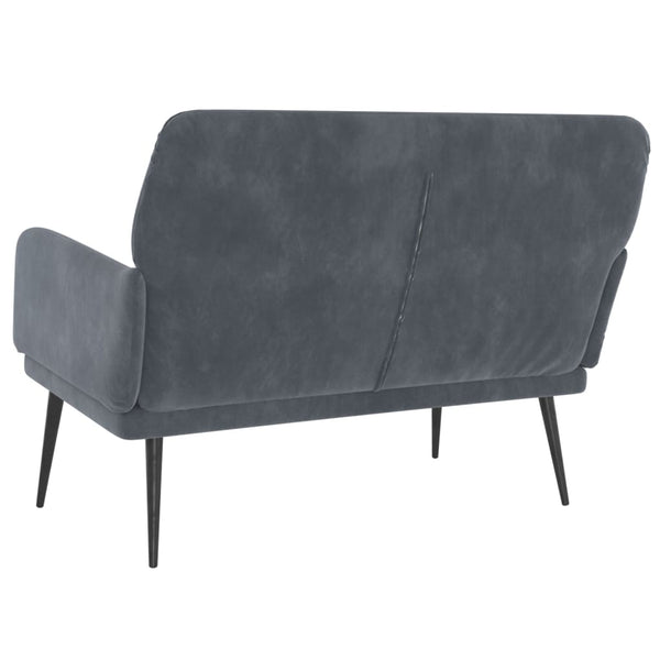 Benches Bench Dark Grey 108X79x79 Cm Velvet