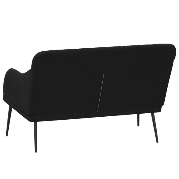 Benches Bench Black 110X76x80 Cm Velvet