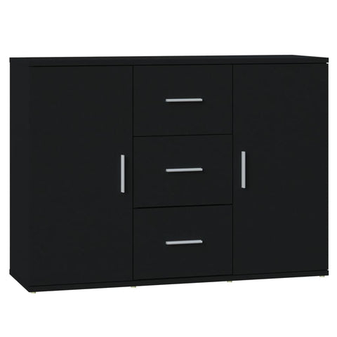 Sideboards & Buffets Sideboard Black 91X29.5X65 Cm Engineered Wood