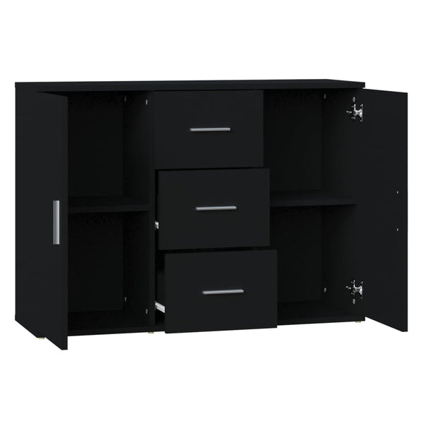 Sideboards & Buffets Sideboard Black 91X29.5X65 Cm Engineered Wood