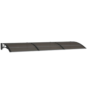 Awning & Canopy Parts Door Canopy Black 300X100 Cm Polycarbonate