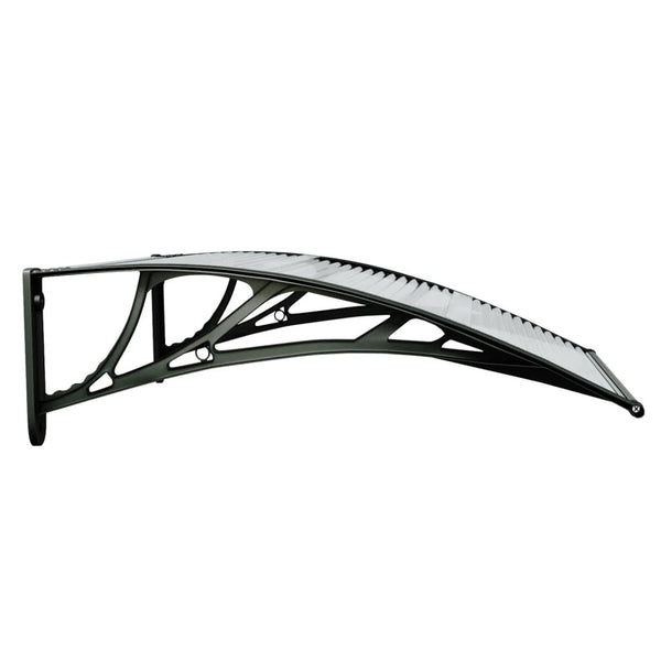 Awning & Canopy Parts Door Canopy Black And Transparent 80X80 Cm Polycarbonate