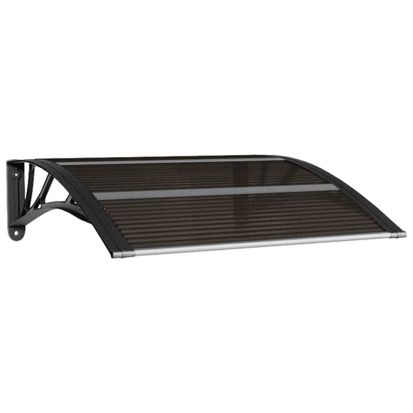 Awning & Canopy Parts Door Canopy Black 80X80 Cm Polycarbonate