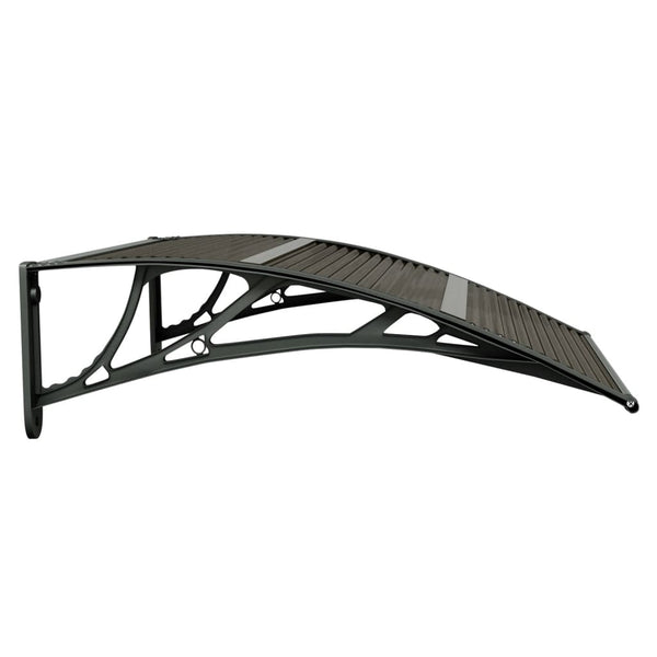 Awning & Canopy Parts Door Canopy Black 80X80 Cm Polycarbonate