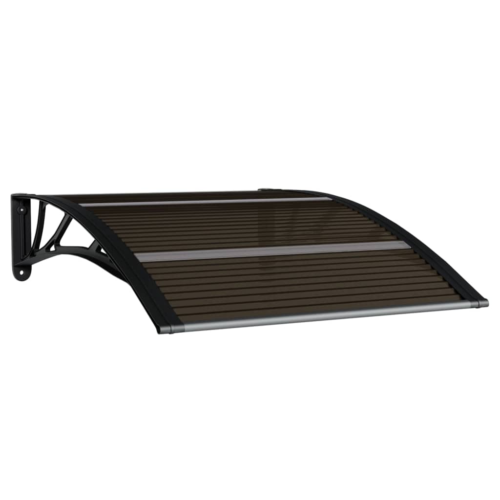 Awning & Canopy Parts Door Canopy Black 100X80 Cm Polycarbonate