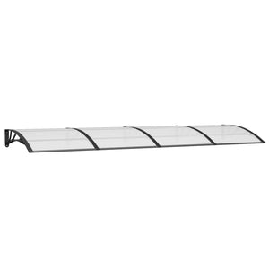 Awning & Canopy Parts Door Canopy Black 350X100 Cm Polycarbonate