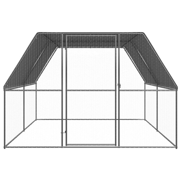 Small Animal Cages & Hutches Outdoor Chicken Cage 3X4x2 M Galvanised Steel