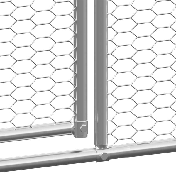 Small Animal Cages & Hutches Outdoor Chicken Cage 3X4x2 M Galvanised Steel