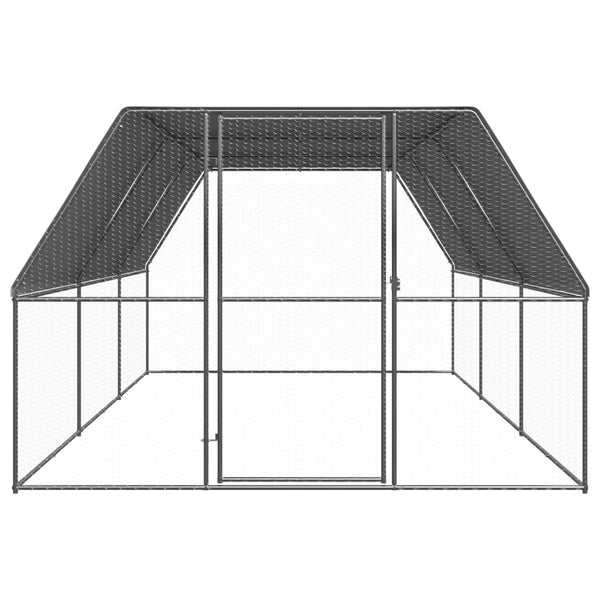 Small Animal Cages & Hutches Outdoor Chicken Cage 3X6x2 M Galvanised Steel