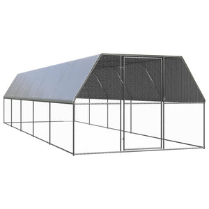 Small Animal Cages & Hutches Outdoor Chicken Cage 3X10x2 M Galvanised Steel