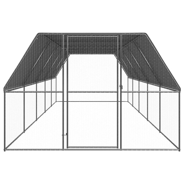 Small Animal Cages & Hutches Outdoor Chicken Cage 3X10x2 M Galvanised Steel