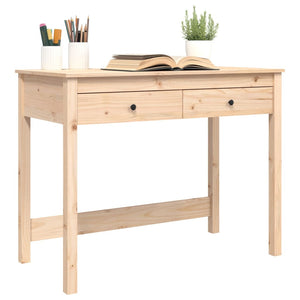 Home Office Desks Desk With Drawers 100X50x78 Cm Solid Wood Pine