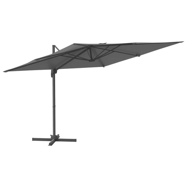 Patio Umbrellas Led Cantilever Umbrella Anthracite 400X300 Cm