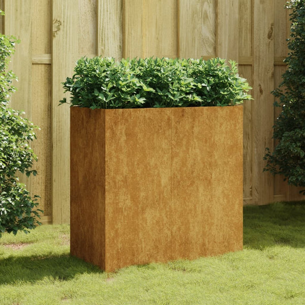 Baskets, Pots, Window Boxes Planter 40X80x80 Cm Corten Steel