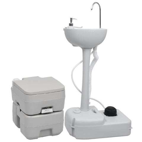 Portable Toilets & Accessories Portable Camping Toilet And Handwash Stand Set