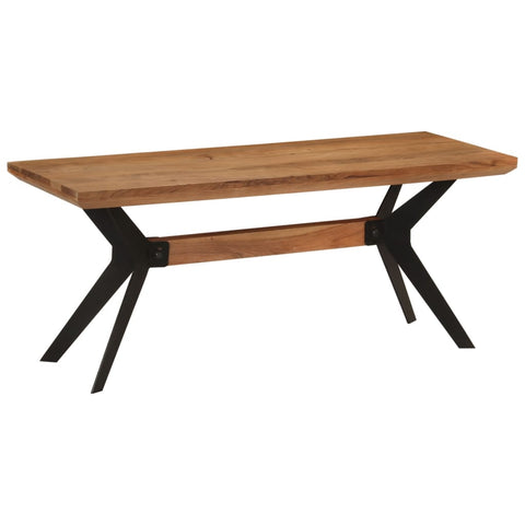 Benches Dining Bench 110X40x46 Cm Solid Wood Acacia And Steel