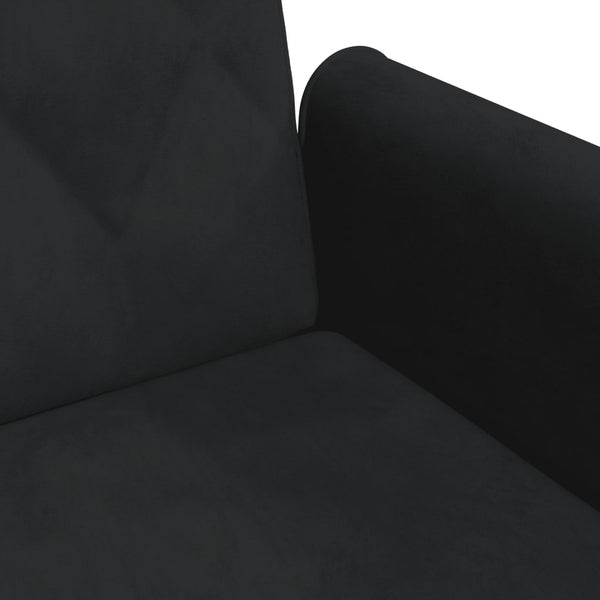 Sofa Beds Sofa Bed With Armrests Black Velvet