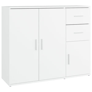 Sideboards & Buffets Sideboard White 91X29.5X75 Cm Engineered Wood