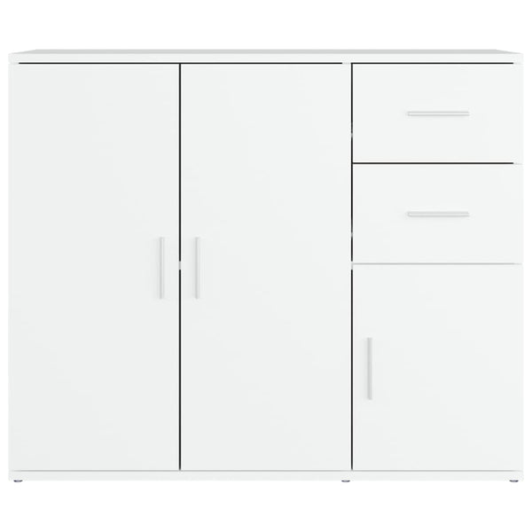 Sideboards & Buffets Sideboard White 91X29.5X75 Cm Engineered Wood