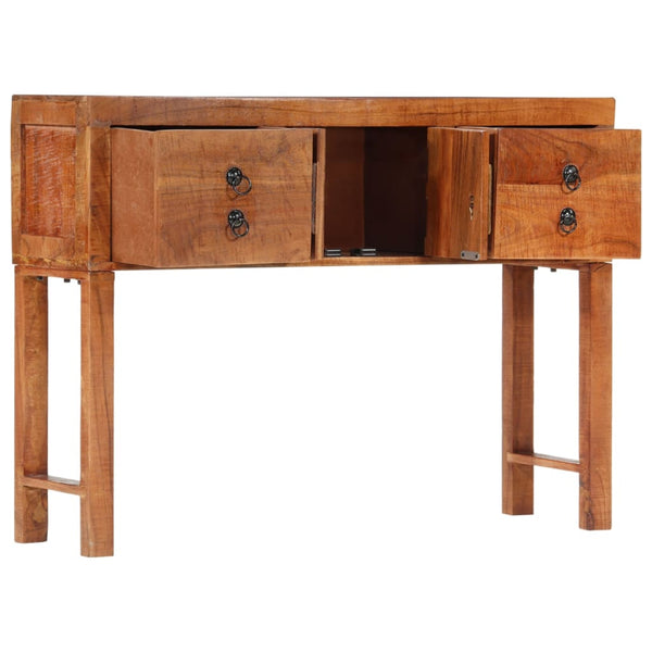 Tables Console Table 120X32x80 Cm Solid Rough Wood Acacia