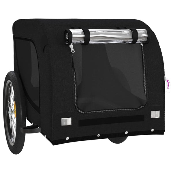 Trailers Pet Bike Trailer Black Oxford Fabric And Iron