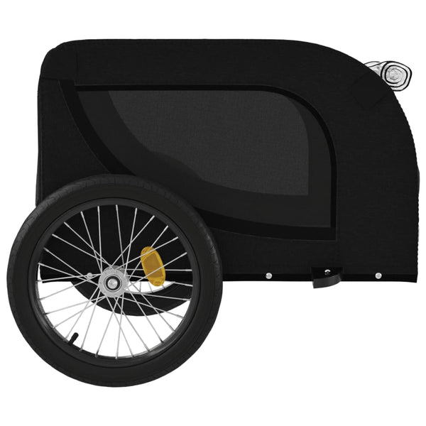 Trailers Pet Bike Trailer Black Oxford Fabric And Iron