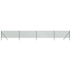 Fence Panels Chain Link Fence Green 1X10 M