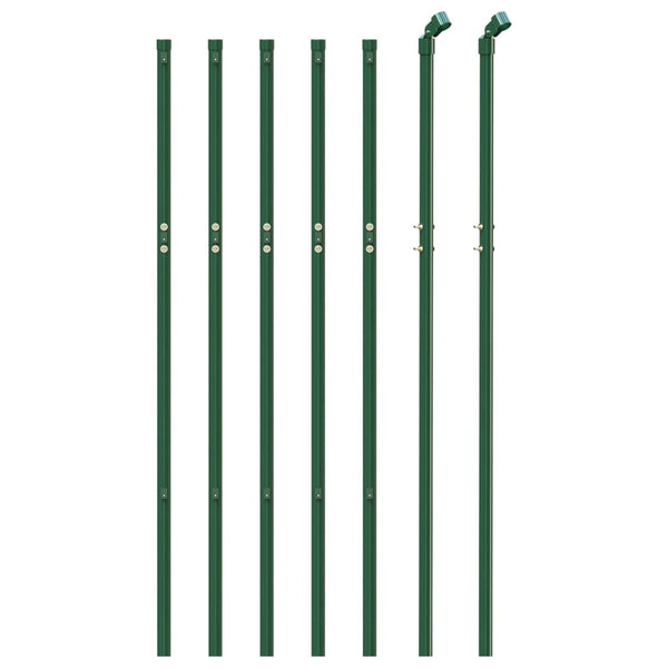 Fence Panels Chain Link Fence Green 1X10 M