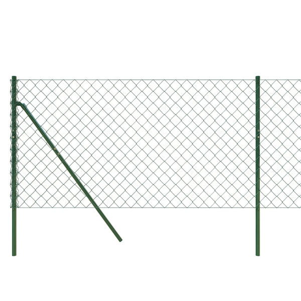 Fence Panels Chain Link Fence Green 1X10 M