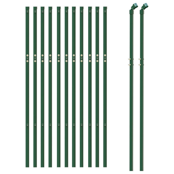 Fence Panels Chain Link Fence Green 0.8X25 M