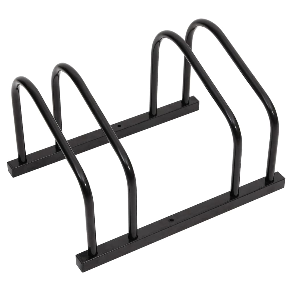 Bicycle Stands & Storage Bike Rack For 2 Bikes Black Steel