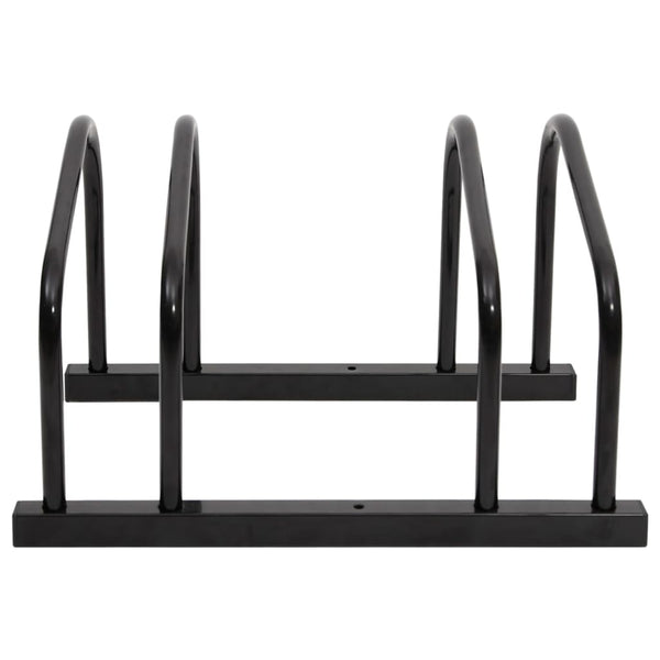 Bicycle Stands & Storage Bike Rack For 2 Bikes Black Steel