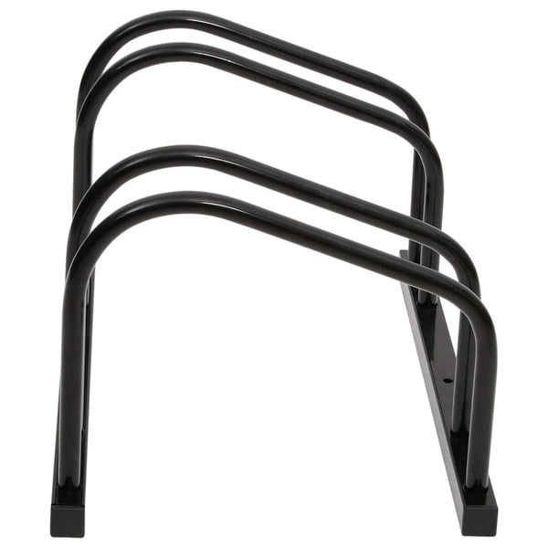 Bicycle Stands & Storage Bike Rack For 2 Bikes Black Steel