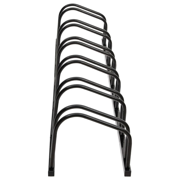 Bicycle Stands & Storage Bike Rack For 6 Bikes Black Steel