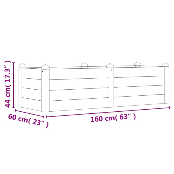 Raised Garden Beds Garden Raised Bed 160X60x44 Cm Solid Wood Acacia