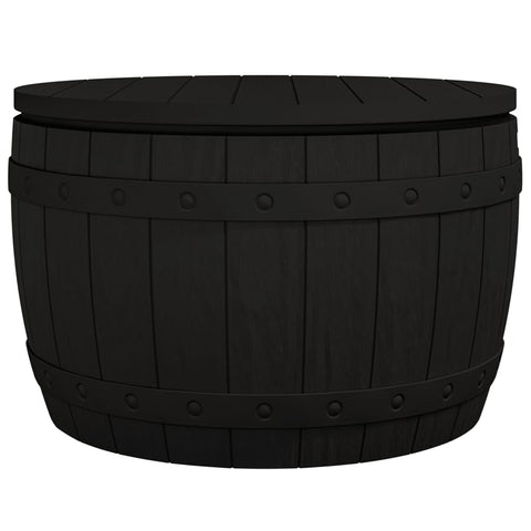 Storage Boxes 3 In 1 Garden Storage Box Black Polypropylene