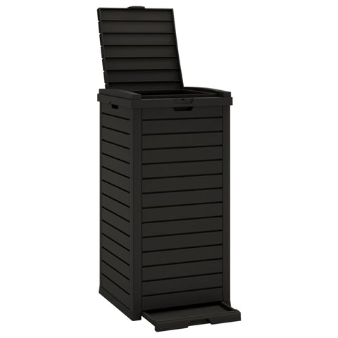 Rubbish Bins Outdoor Garbage Bin Black 41X41x86 Cm Polypropylene