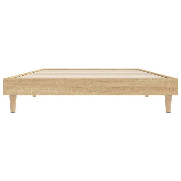 Single Bed Frames Bed Frame Sonoma Oak 92X187 Cm Single Size Engineered Wood